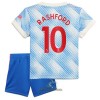 Officiële Voetbalshirt + Korte Broek Manchester United Marcus Rashford 10 Uit 2021-22 - Kids